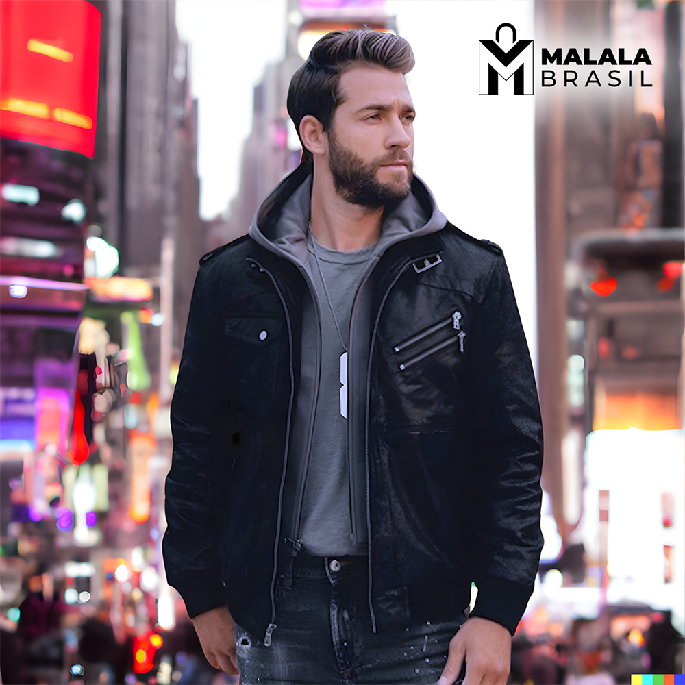Jaqueta de deals couro estados unidos
