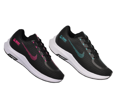 COMBO 2 PARES AIR ZOOM SHIELD ROSA/VERDE