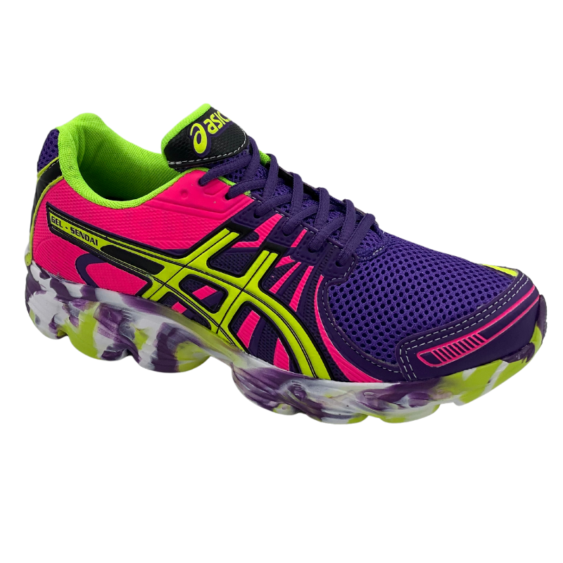 Asics gel sendai roxo e shop verde
