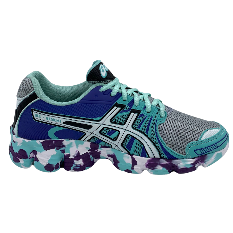 Tenis asics hot sale sendai feminino colorido