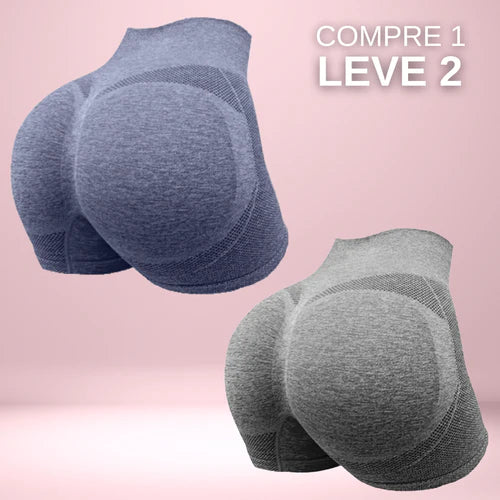 Compre 01 Leve 02 - Short Efeito Empina Bumbum + BRINDE GRÁTIS