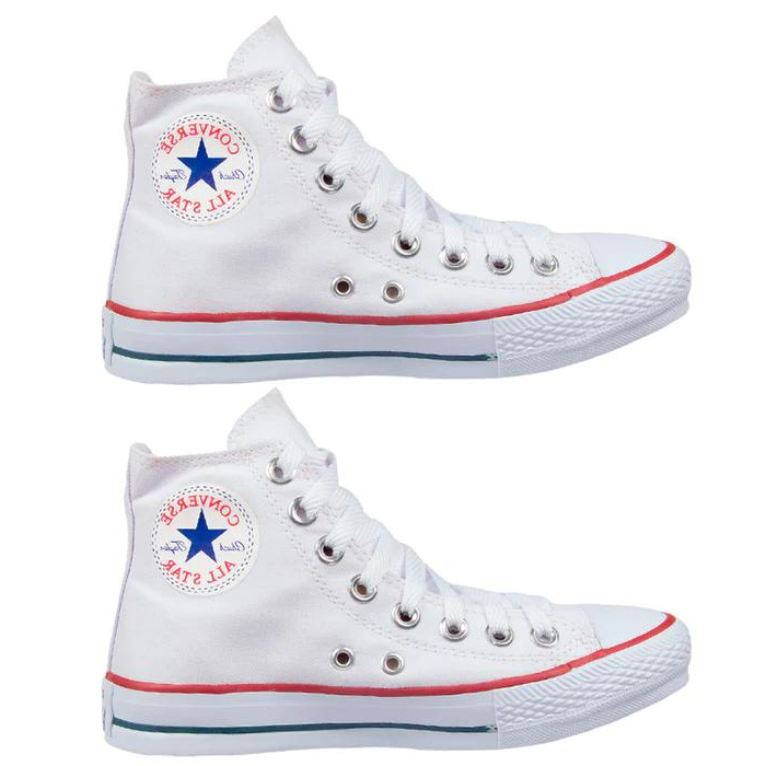 Kit 2 Pares All Star Cano Alto (BRANCO + BRANCO)