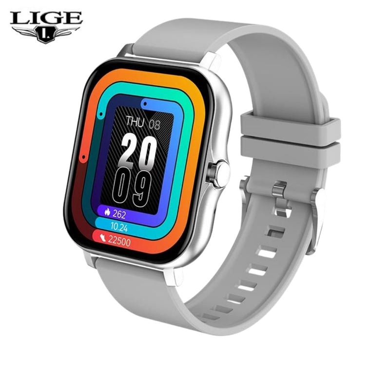 Relógio Smartwatch LIGE Inteligente Unissex com Ligação Bluetooth