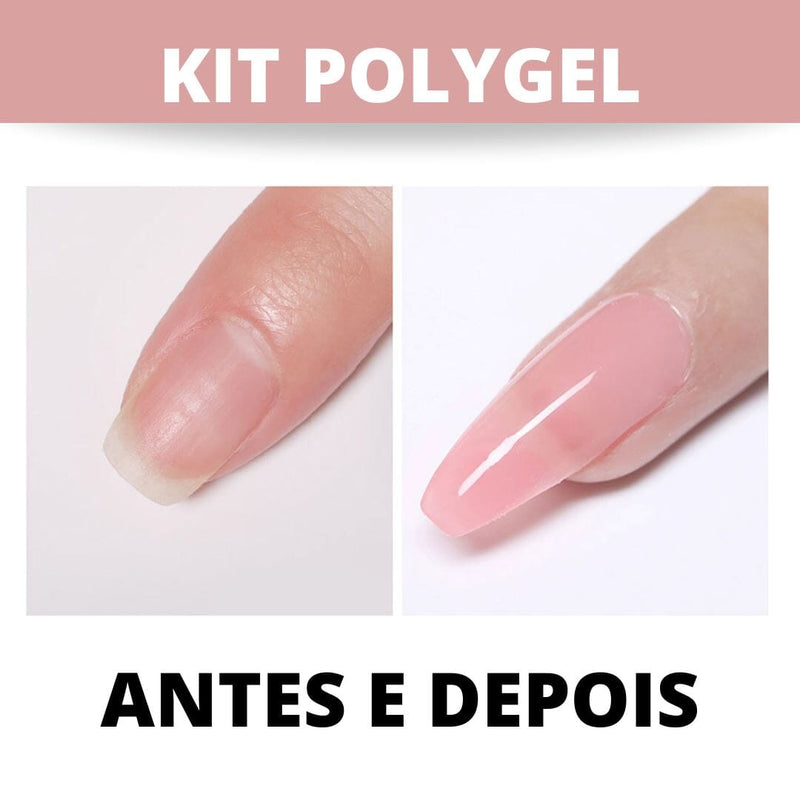 Kit Unhas de Gel Polygel + Cabine de Secagem Grátis