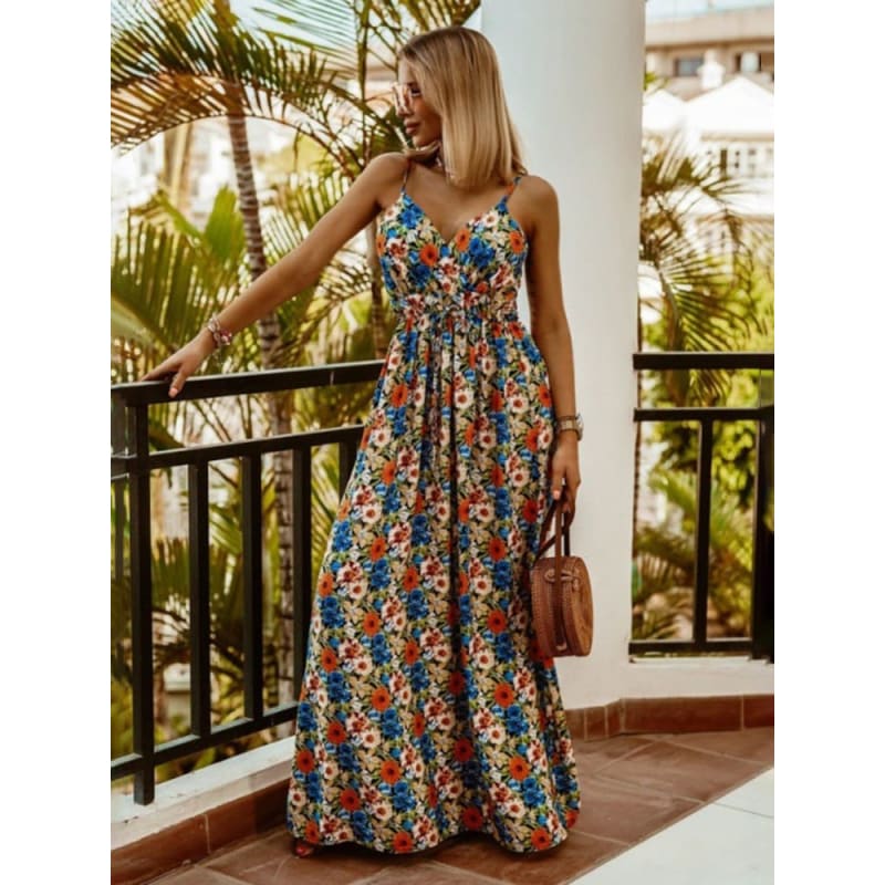 Vestido Longo Florido Casual